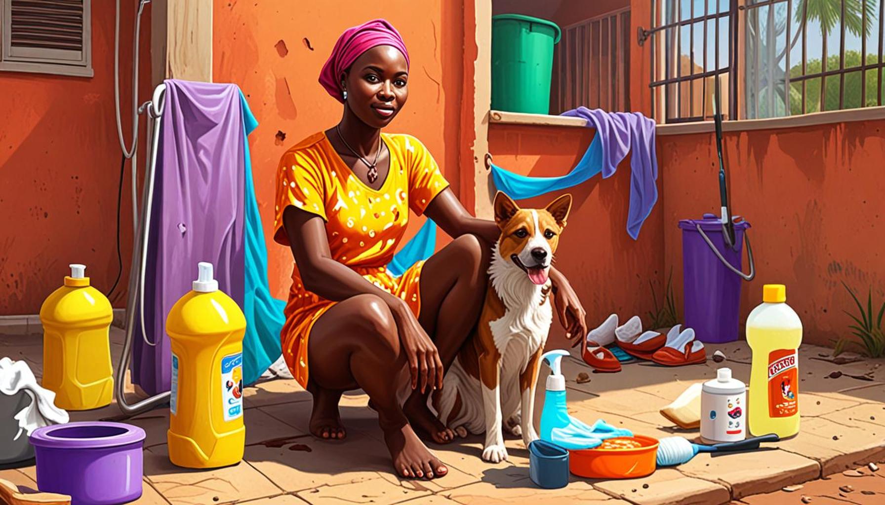 Best practices for hygiene and coat care in pets during the intense heat of Nigeria